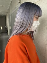 ガルボ ヘアー(garbo hair)&nbsp;#根本ブルーからのホワイトシルバー #ガルボ #@garbohair_rina