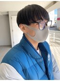 【とまべち】透明感抜群ブルーブラック×メンズマッシュショート