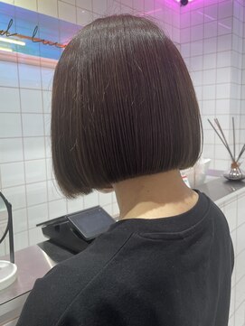 ロンドルーチェ 心斎橋(Lond luce) ダークアッシュ/ミディアムレイヤーカット［髪質改善/縮毛矯正］