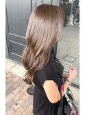 ヌーディーベージュ×美髪トリートメント(髪質改善)