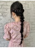 お呼ばれアレンジ♪大人可愛いタイト編みおろし 6039