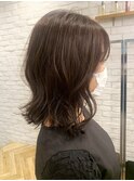 ミディアム似合わせカットイメチェンフルバングハッシュカット