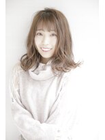 アフロディーテ 銀座(APHRODITE GINZA) 黒髪/グレーベージュ/レイヤーロング/前髪パーマ/銀座