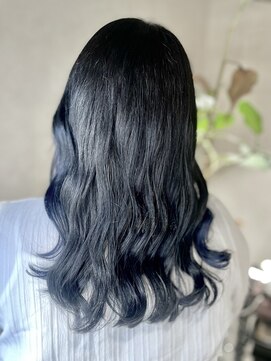 ハツメイ 川崎西口店(HATSUMEI) ブルーブラック×ネイビーブルー