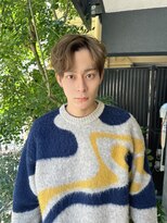 ルービック 難波(Rubik's)&nbsp;センターパートアップバング波巻きスパイラルパーマ