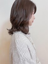 トップヘアー ガーデンヴィラ 安城(Garden Villa)&nbsp;外はねミディアムボブ/ニュアンスカラー/前髪パーマ