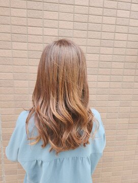 アクシス 三軒茶屋本店(AXIS) ベージュ/ロング/ハイライト/似合わせカット/メルティカラー