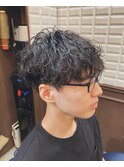 波巻きパーマ