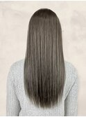 20代30代40代艶感ストレートアッシュグレージュ透明感ロング