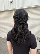 アッシュ 下北沢店(Ash)&nbsp;編み込みハーフアップ