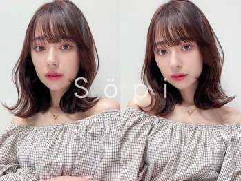 sopi by invitation レイヤーカット/韓国ヘア/髪質改善/縮毛矯正/透明感カラー