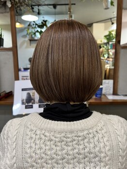 ゲートヘアー(GATE HAIR)の写真/NEOMETEO（ネオメテオ）髪質改善カラー。繰り返す度に艶やかな仕上がりへ！【JR久留米駅徒歩5分】