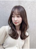 韓国風ヘア/韓国風くびれヘア/髪質改善/透明感カラー