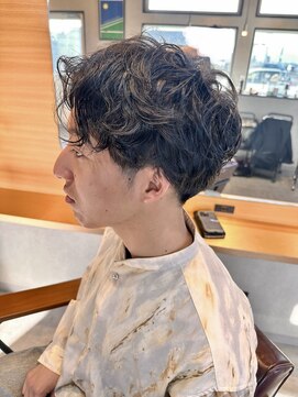 イェル(ELL.) マッシュ無造作パーマメンズカジュアル