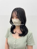 ビーヒアナウ N゜03 金沢駅西店(BE HERE NOW) 【韓国ヘア/レイヤーカット/ブルーブラック】
