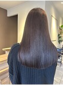 縮毛矯正/髪質改善/ラベンダーブラウン/伊賀市