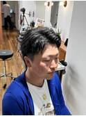 ショートウルフ/アップバング/大人メンズ/メンズカット