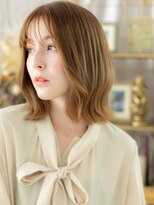 カバーヘアアンドスパ ブリス 浦和(COVER HAIR&SPA bliss)&nbsp;ハイトーンカラーミストバングくびレイヤーミディc6浦和20代30代