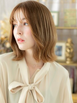 カバーヘアアンドスパ ブリス 浦和(COVER HAIR&SPA bliss) ハイトーンカラーミストバングくびレイヤーミディc6浦和20代30代