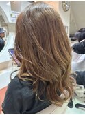 ブリーチなしベージュカラー