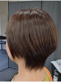 20代30代40代/大人可愛い/レイヤーショート/暗髪/地毛風