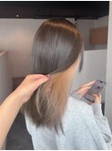 オリーブグレージュ×オレンジベージュ◎