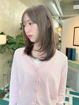 ノエ(noe) 黒髪カタログ/クラゲヘアー/オリーブグレー/栄r42