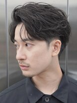 フィフス(fifth) 原宿フェザーショートメンズカットセンターパートビジネスヘア