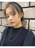 かきあげショート×フェイスフレーミング