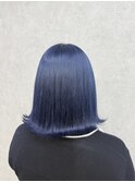 ブリーチ１回～ネイビーブルーカラー♪