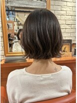 ヘアメイク フレンシア(hair make flencia)&nbsp;抜け感たっぷりの切りっぱなしボブ【185スタイル】