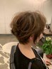 【白髪のお悩みに】小顔補正カット＋上品艶グレイカラー