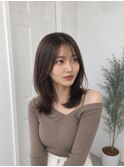 30代40代50代/大人女性/ミディアム レイヤー 韓国風/浦和美園