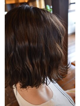 ピースリーヘア バイ カーサ(peathree.hair by CASA) ベイクドカラー×ムーブボブ