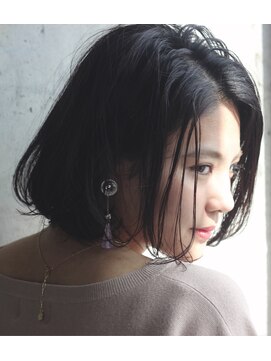 ステイシー(STACY) STACY 丸みショートx無造作カールxボブディ大人かわいいx 黒髪