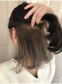 namie インナーカラー×ホワイティアッシュ