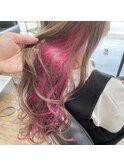【インナーカラー♪】ポイントカラーで楽しみましょう♪
