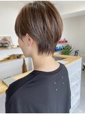 カットのみで丸みを出すショート【ichinose】