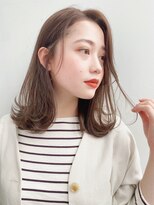 【GARDEN荒井夏海】ふんわりレイヤーロブ×柔らかベージュ