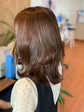 アークスヘアー 大人かわいい無造作カール☆外ハネ×ふんわり愛されミディ