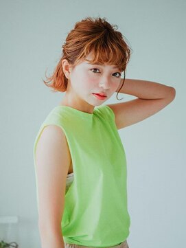 カラーサロンビスカリア 相模原エリア 淵野辺駅店(Color salon Biscaria) フラッフィーオレンジ