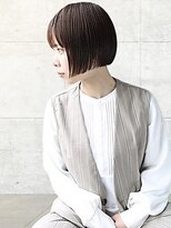 ヘアーアンジェ 伊達店(Hair ange) 【イルミナカラー×髪質改善TR】耳かけショートスタイル