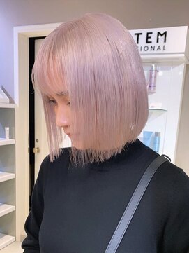 ベレーザ 渋谷(BELEZA) ba368透明感プラチナベージュマッシュルームヘアくびれショート
