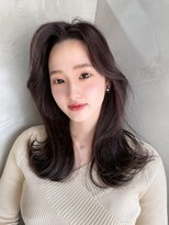 フラッグ ヘアー 天神西通り店(Flag HAIR) 韓国レイヤー☆透明感イルミナカラーくびれヘア