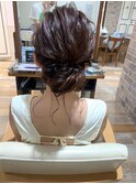 夏・ヘアセット*後れ毛たっぷりアップスタイル*