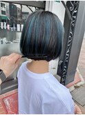 ハイライト×ミントブルー