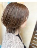 ハイライトで雰囲気チェンジ・ミディアムスタイル 30代
