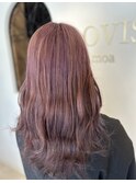 切りっぱなしボブ/ピンクブラウン/エアリーロング/美髪のススメ