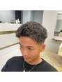 シカ 神戸三宮元町店(Cica)&nbsp;男らしくオールバック刈り上げ短め短髪パーマ◎