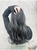 コントラスト極ハイライト☆アッシュブラック
